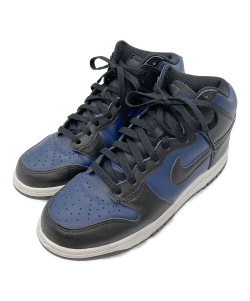 NIKE（ナイキ）NIKE (ナイキ) FRAGMENTS (フラグメント) DUNK HI ネイビー×ブラック サイズ:US9.5/UK8.5/EUR43/27.5cmの古着・服飾アイテム