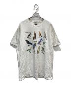 stussyステューシー）の古着「CALIFORNIA BIRDS TEE」｜ホワイト