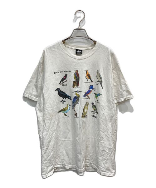 stussy（ステューシー）stussy (ステューシー) CALIFORNIA BIRDS TEE ホワイト サイズ:XLの古着・服飾アイテム