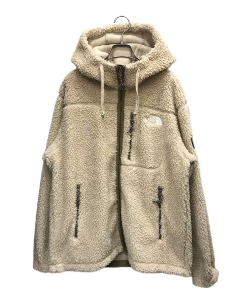 THE NORTH FACE（ザ ノース フェイス）THE NORTH FACE (ザ ノース フェイス) PLAY GREEN FLEECE HOODIE アイボリー サイズ:Lの古着・服飾アイテム