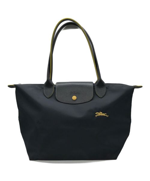 LONGCHAMP（ロンシャン）LONGCHAMP (ロンシャン) トートバッグ ネイビー×イエロー サイズ:表記なしの古着・服飾アイテム