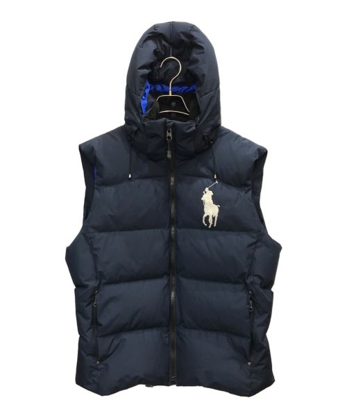 POLO RALPH LAUREN（ポロ・ラルフローレン）POLO RALPH LAUREN (ポロ・ラルフローレン) ダウンベスト ネイビー サイズ:Lの古着・服飾アイテム