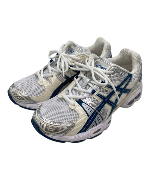 asics（アシックス）asics (アシックス) GEL-NIMBUS 9 ホワイト×ブルー サイズ:27.5の古着・服飾アイテム