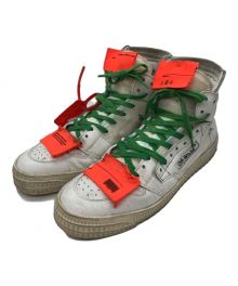 OFFWHITE（オフホワイト）の古着「タグデザインハイカットスニーカー」｜ホワイト