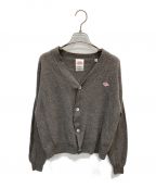 DANTONダントン）の古着「LAMBSWOOL V NECK KNIT CARDIGAN」｜ブラウン