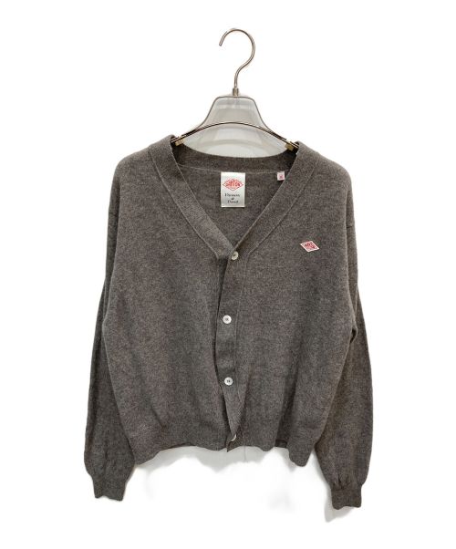 DANTON（ダントン）DANTON (ダントン) LAMBSWOOL V NECK KNIT CARDIGAN ブラウン サイズ:36の古着・服飾アイテム