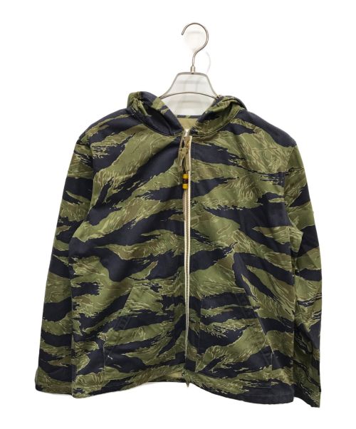 THE REAL McCOY'S（ザ・リアルマッコイズ）THE REAL McCOY'S (ザ・リアルマッコイズ) TIGER CAMOUFLAGE PARKA オリーブ サイズ:表記なしの古着・服飾アイテム