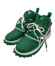 NIKE×OFFWHITE（ナイキ×オフホワイト）の古着「Air Force 1 Mid SP LTHR "Pine Green"」｜グリーン×ホワイト