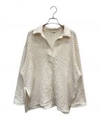 CLANEクラネ）の古着「MESH PULLOVER SHIRT」｜ホワイト