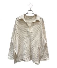 CLANE（クラネ）の古着「MESH PULLOVER SHIRT」｜ホワイト