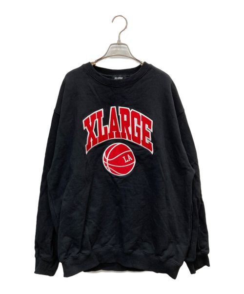 X-LARGE（エクストララージ）X-LARGE (エクストララージ) カレッジロゴスウェット ブラック サイズ:XLの古着・服飾アイテム