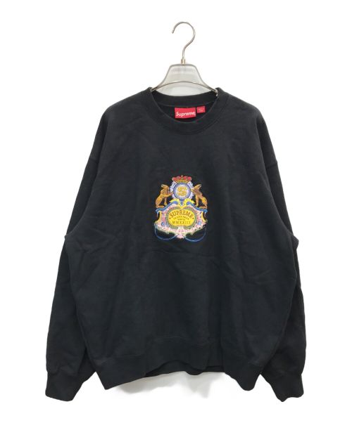 SUPREME（シュプリーム）Supreme (シュプリーム) crest crewneck ブラック サイズ:Lの古着・服飾アイテム