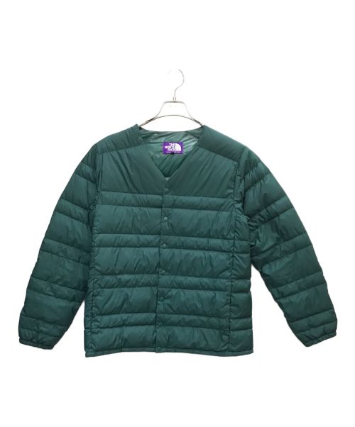 THE NORTHFACE PURPLELABEL（ザ・ノースフェイス パープルレーベル）THE NORTHFACE PURPLELABEL (ザ・ノースフェイス パープルレーベル) ダウンカーディガン グリーン サイズ:Lの古着・服飾アイテム