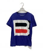 BALENCIAGAバレンシアガ）の古着「BロゴTシャツ」｜ネイビー