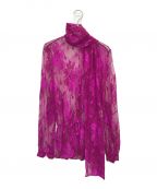 BALENCIAGAバレンシアガ）の古着「Fuchsia Lace Blouse」｜パープル