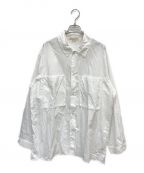 BLURHMSブラームス）の古着「Chambray Gusset PKT Shirt」｜ホワイト