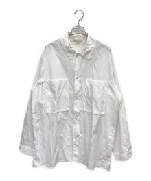 BLURHMS（ブラームス）の古着「Chambray Gusset PKT Shirt」｜ホワイト