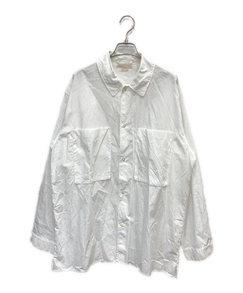 BLURHMS（ブラームス）BLURHMS (ブラームス) Chambray Gusset PKT Shirt ホワイト サイズ:3の古着・服飾アイテム