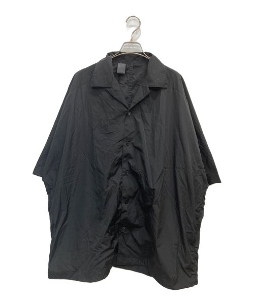 N.HOOLYWOOD（エヌ ハリウッド）N.HOOLYWOOD (エヌ ハリウッド) COMPILE HALF SLEEVE BIG SHIRT ブラック サイズ:38の古着・服飾アイテム