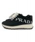 PRADA (プラダ) ナイロンロゴスニーカー ホワイト×ブラック サイズ:37.5：25000円