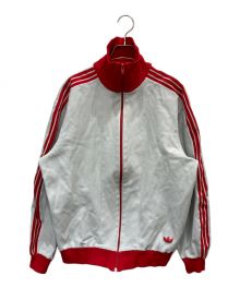 adidas（アディダス）の古着「70's トラックジャケット」｜グレー×レッド