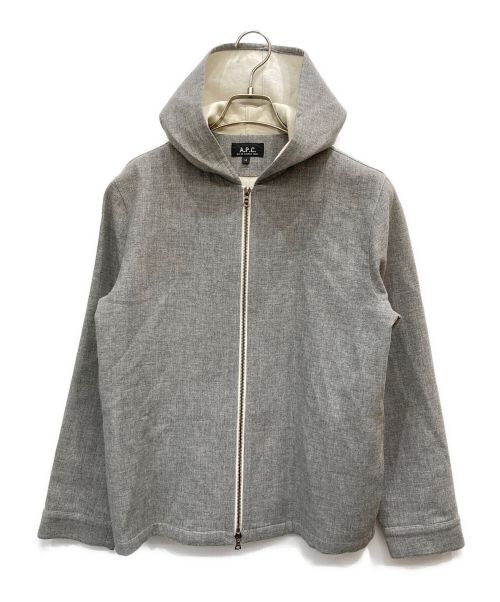 A.P.C.（アーペーセー）A.P.C. (アーペーセー) フーデッドジャケット グレー サイズ:Mの古着・服飾アイテム