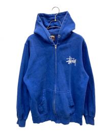 stussy（ステューシー）の古着「ジップパーカー」｜ブルー