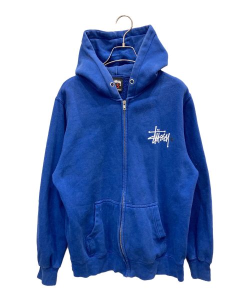 stussy（ステューシー）stussy (ステューシー) ジップパーカー ブルー サイズ:Sの古着・服飾アイテム