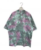 THE NORTH FACEザ ノース フェイス）の古着「S/S Tie Dye Handwriting Tee」｜スカイブルー