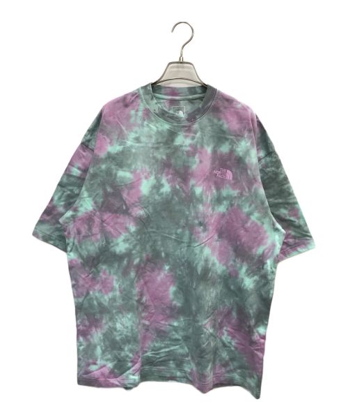 THE NORTH FACE（ザ ノース フェイス）THE NORTH FACE (ザ ノース フェイス) S/S Tie Dye Handwriting Tee スカイブルー サイズ:XL 未使用品の古着・服飾アイテム