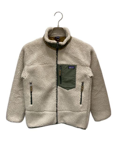 Patagonia（パタゴニア）Patagonia (パタゴニア) キッズ・レトロX・ジャケット ベージュ×カーキ サイズ:Lの古着・服飾アイテム