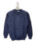 ARAN WOOLLEN MILLS SWEATER（アラン ウーレンミルズ）の古着「アランニット」｜ネイビー