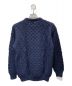 ARAN WOOLLEN MILLS SWEATER (アラン ウーレンミルズ) アランニット ネイビー サイズ:M：5000円