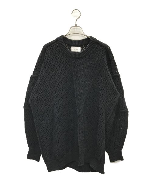 CLANE（クラネ）CLANE (クラネ) LACE BULKY KNIT ブラック サイズ:2の古着・服飾アイテム