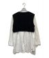 ENFOLD (エンフォルド) Knit×Cut Layered ブラック×ホワイト サイズ:38：5000円