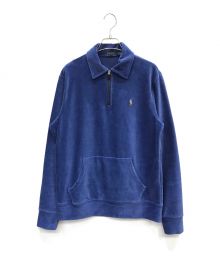 POLO RALPH LAUREN（ポロ・ラルフローレン）の古着「ハーフジップスウェット」｜ネイビー