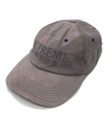 SUPREME（シュプリーム）の古着「Suede 6-Panel Cap PARIS」｜グレー