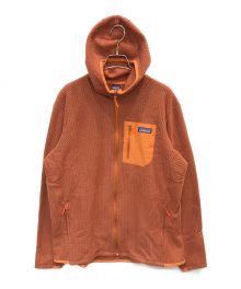 Patagonia（パタゴニア）の古着「R1 エア フルジップフーディ」｜オレンジ