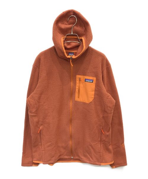 Patagonia（パタゴニア）Patagonia (パタゴニア) R1 エア フルジップフーディ オレンジ サイズ:Lの古着・服飾アイテム