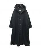 THE RERACSザ リラクス）の古着「SNAP BUTTON HOODED PONCHO」｜ブラック