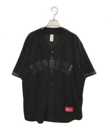 SUPREME（シュプリーム）の古着「Ultrasuede Mesh Baseball Jersey」｜ブラック