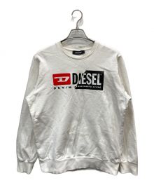 DIESEL（ディーゼル）の古着「ダブルロゴスウェット」｜ホワイト