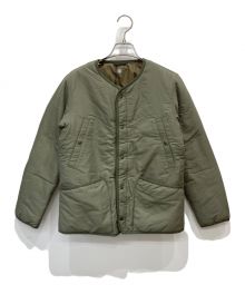 DESCENTE（デサント）の古着「LIGHT PUFF CARDIGAN JACKET」｜グリーン