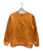 stussyステューシー）の古着「3D Raised Applique sweat」｜オレンジ