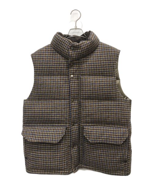 THE NORTHFACE PURPLELABEL（ザ・ノースフェイス パープルレーベル）THE NORTHFACE PURPLELABEL (ザ・ノースフェイス パープルレーベル) Harris Tweed (ハリスツイード) Harris Tweed Sierra Vest ブラウン サイズ:Mの古着・服飾アイテム