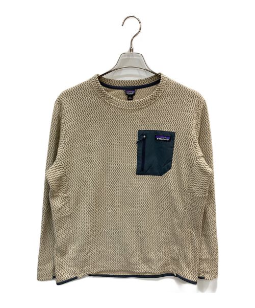 Patagonia（パタゴニア）Patagonia (パタゴニア) R1エア・クルー ベージュ サイズ:Lの古着・服飾アイテム