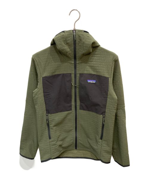 Patagonia（パタゴニア）Patagonia (パタゴニア) R２テックフェイス・フーディー カーキ サイズ:Sの古着・服飾アイテム