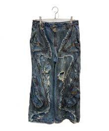 PERSONSOUL（パーソンソウル）の古着「Alien dirty Denim jeans」｜インディゴ