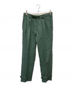 DAIRIKUダイリク）の古着「Deck Detail Wool Slacks」｜グリーン