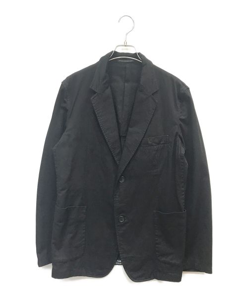 Yohji Yamamoto pour homme（ヨウジヤマモト プールオム）Yohji Yamamoto pour homme (ヨウジヤマモト プールオム) コットンツイルテーラードジャケット ブラック サイズ:3の古着・服飾アイテム